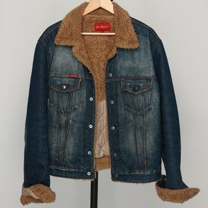 Ben Sherman Sherpa Lined Denim Jacket Large
